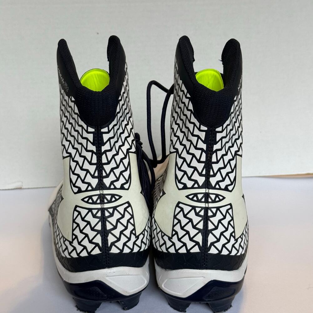 Under Armour ClutchFit High Top Football Cleats White Navy Mens 15 D - Picture 3 of 7